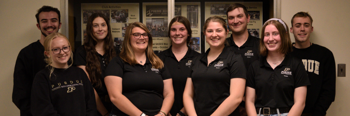 student officers of Purdue Agronomy Club