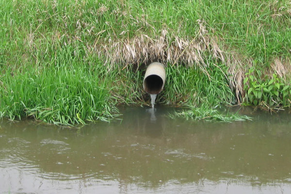 Drainage Pipe Outflow