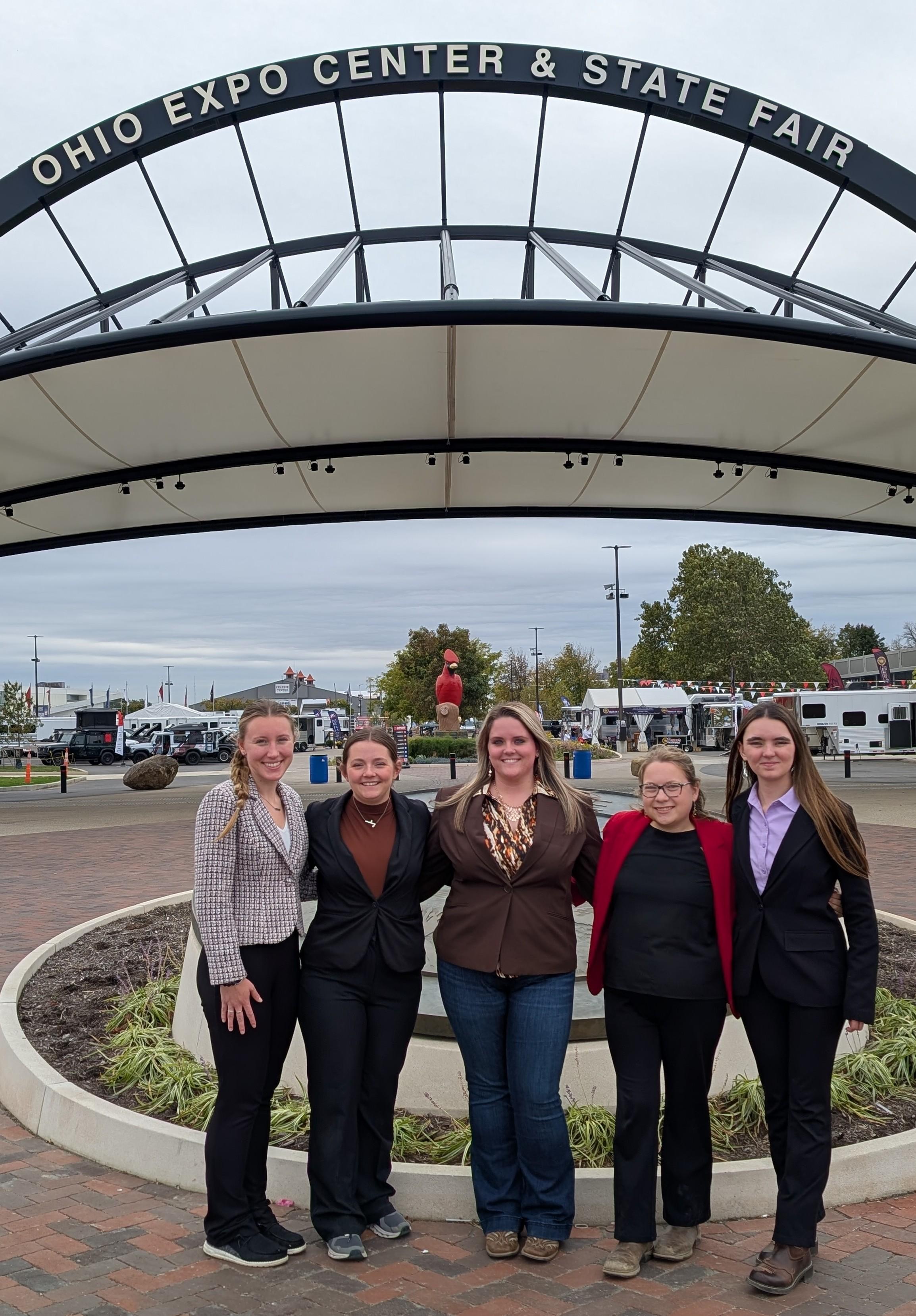 The Horse Judging Team poses for a picture.