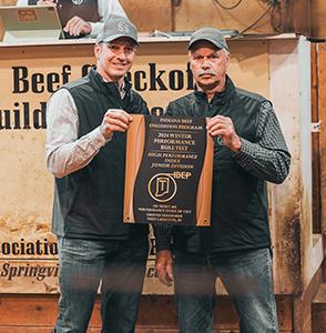 Top Sale Index and Top Performance Index award presented to Grieves Herefords