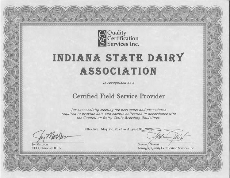 National DHIA Certificate May 29, 2025 - August 31, 2026