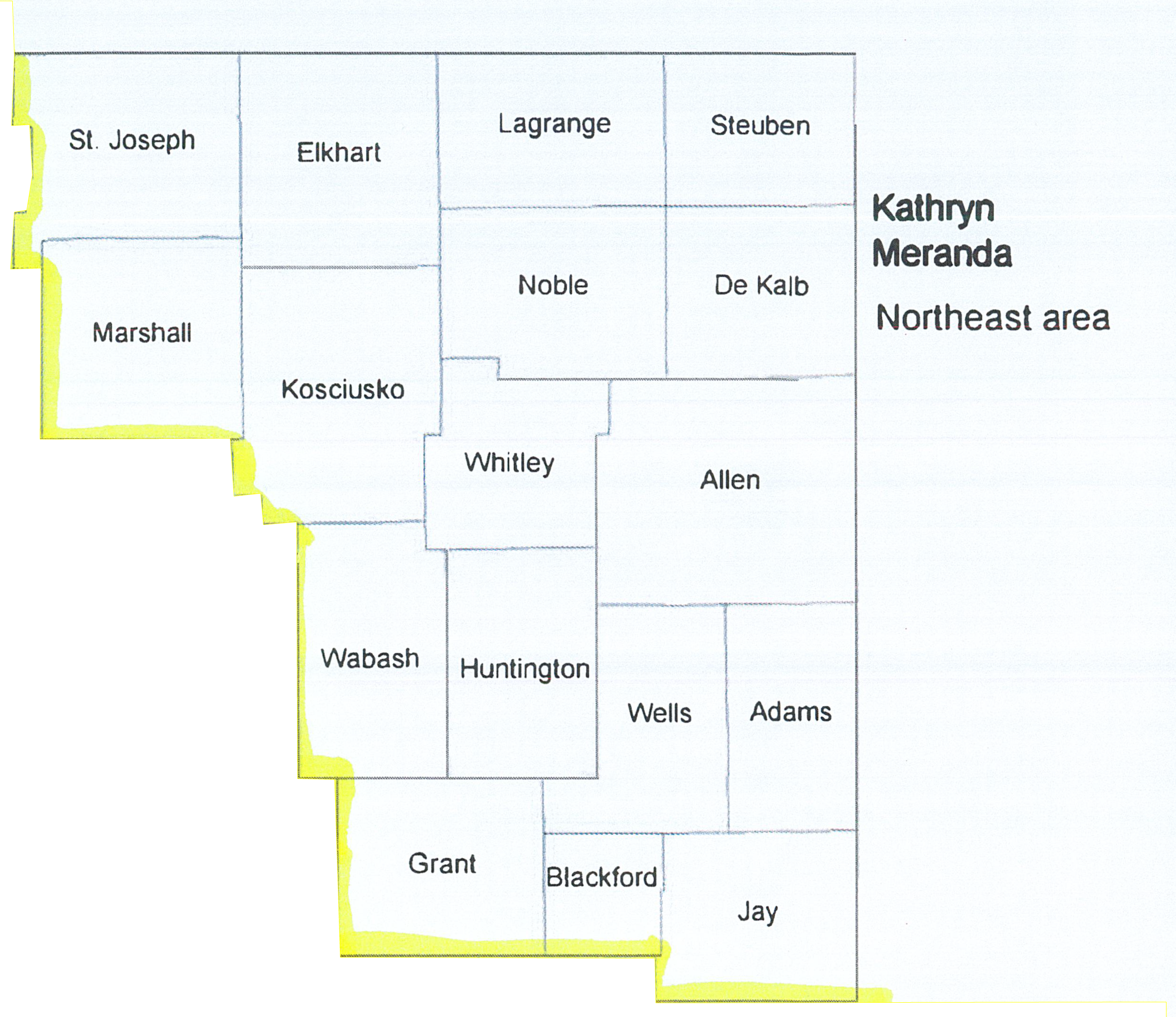 Northeast Indiana Map