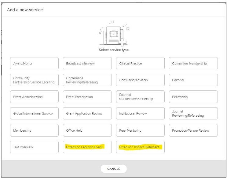 Faculty/Specialist & Educator Add a New Service