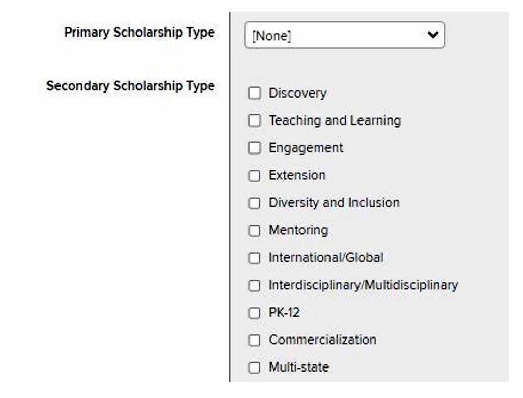 scholarship section
