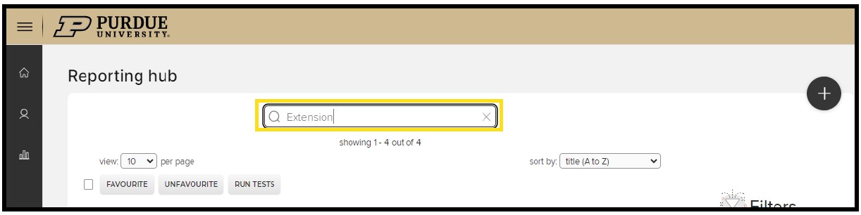 "Extension" in search bar