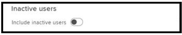 ignore inactive users