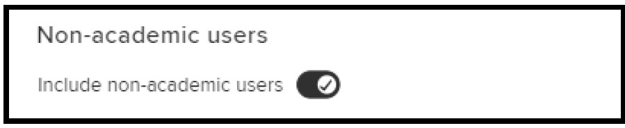 include non-academic users