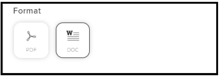 PDF or DOC