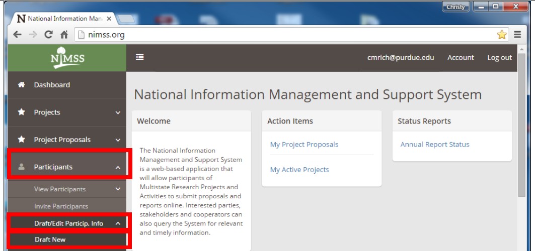 Lefthand Menu Column