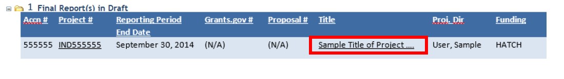begin completing your final report