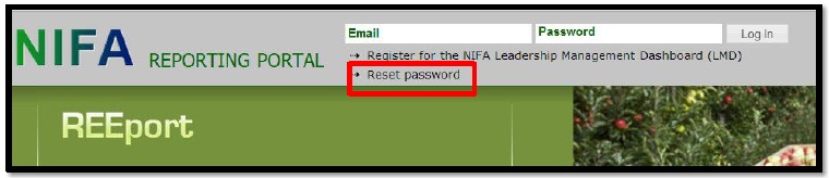 NIFA portal - first-time users
