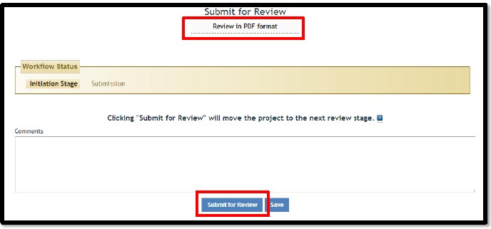 Submit for Review