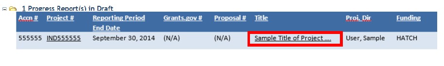 completing the progress report
