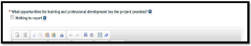 for training and professional development