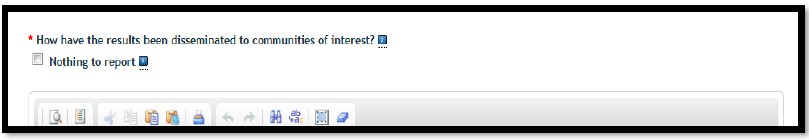 results been disseminated?