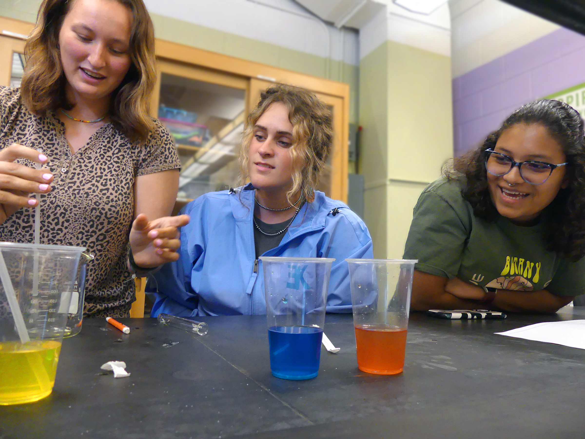 Agricultural Education students in a teaching lab.