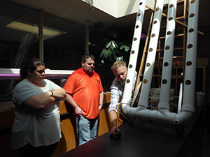 LaPorte high school teachers acted as master teachers to show what they did with hydroponics to other teachers.