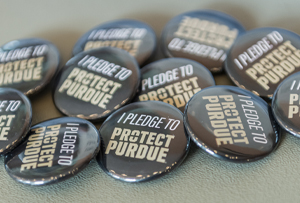 Protect Purdue Buttons
