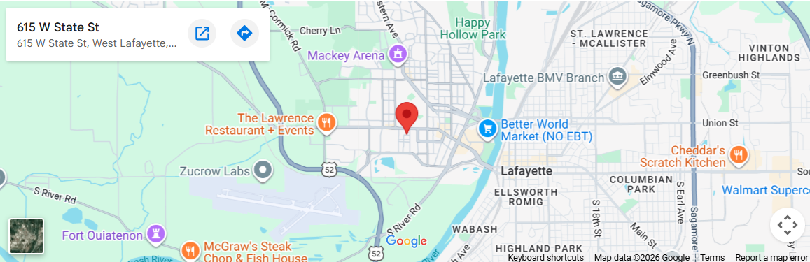 Google map screenshot showing the Cruz lab location