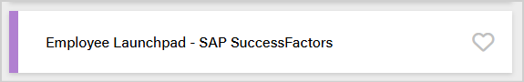 Screenshot of the OneCampus Employee Launchpad showing the Employee Launchpad tile used to access SuccessFactors.