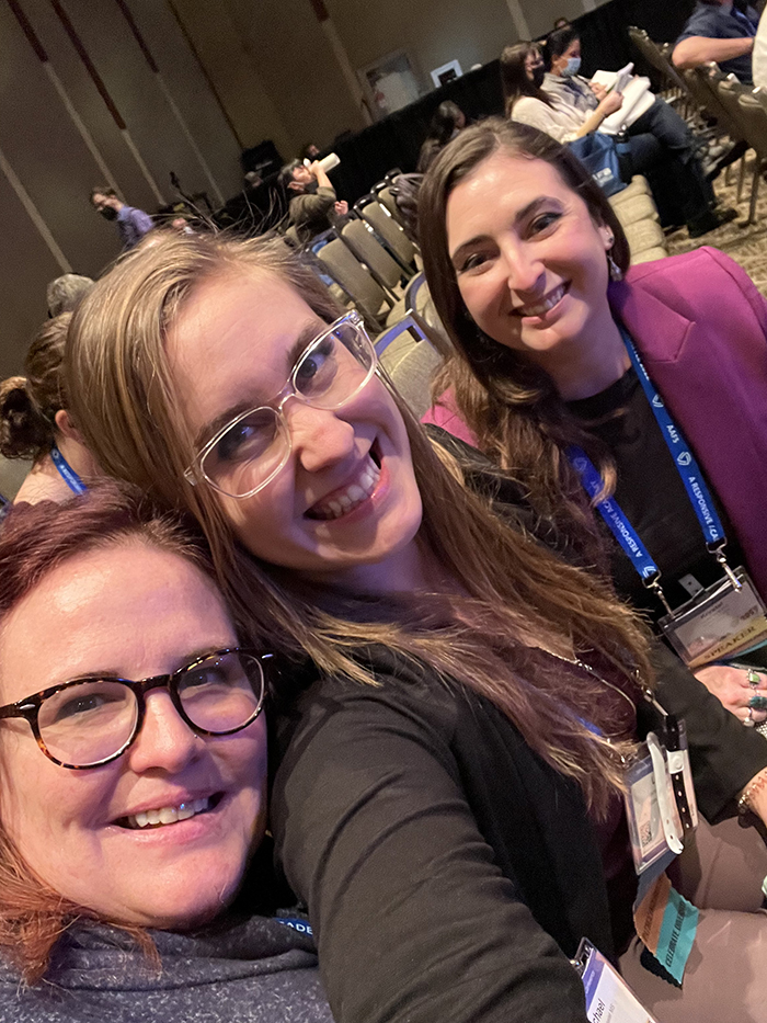 Rachel Rosselet, Lauren Weidner and Krystal Hans  at AAFS