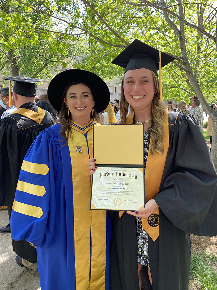 Summer and Krystal at graduation