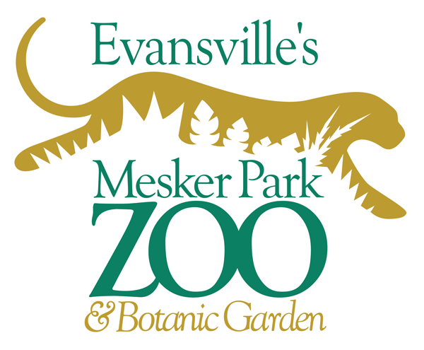 Evansville's Mesker Park Zoo and Botanic Garden logo.