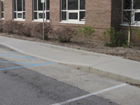 Pervious pavement.