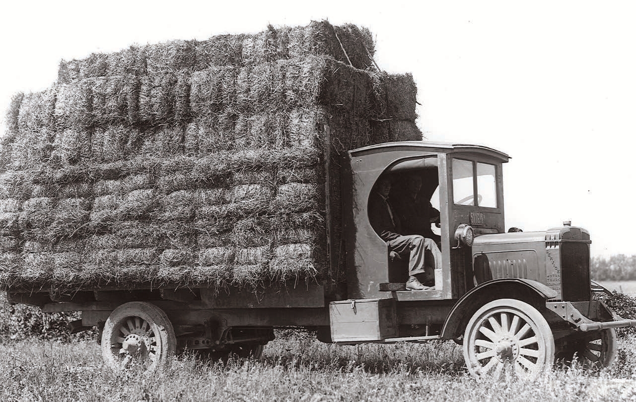 Truck with hay Load
