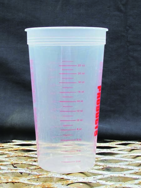 plastic measurement container 