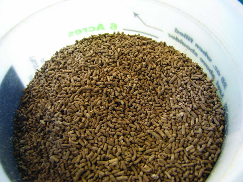 brown dry granulated mixture