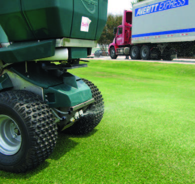 single-nozzle (boomless) sprayers with a cluster of nozzles under the front center of the sprayer