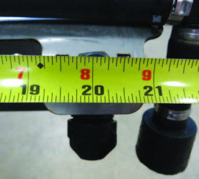 Measuring the distance between nozzles