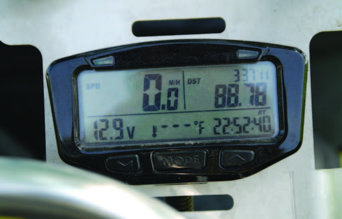 Speedometers can help you maintain a constant speed.