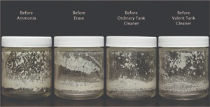 glass containers with herbicides residues