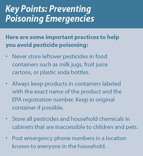 key point: preventing poisoning emergencies 