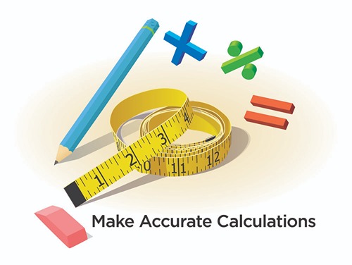 Make accurate calculations chart 