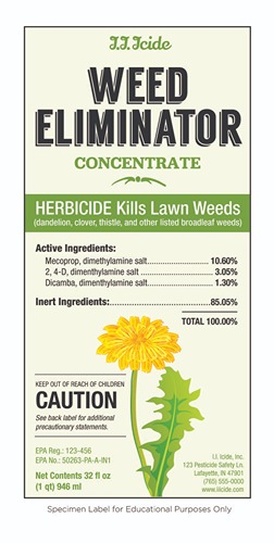 Herbicide tag information