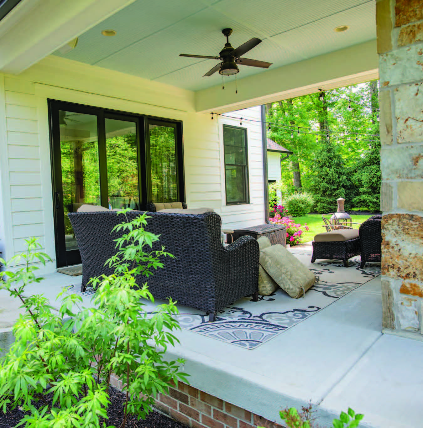 front porch with furniture