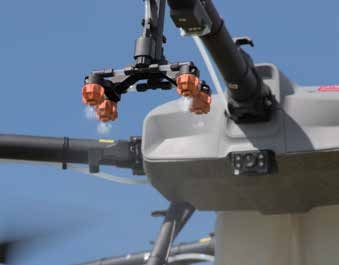 drone nozzle spraying water