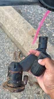 Be sure to clean all clogged nozzles before you calibrate sprayers and clean nozzles daily