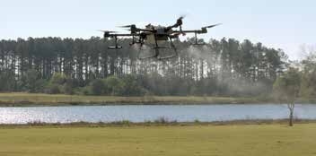 Field terrain can vary by location. This is why it is always important to be aware of the surroundings of the drone application.