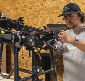 person operating a drone