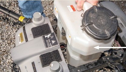 This drone’s tank holds 2.5 gallons.