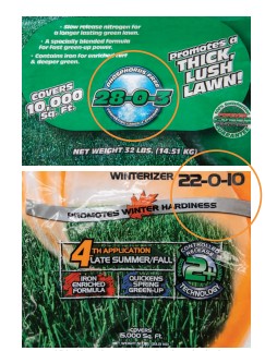 Comparing fertilizer formula