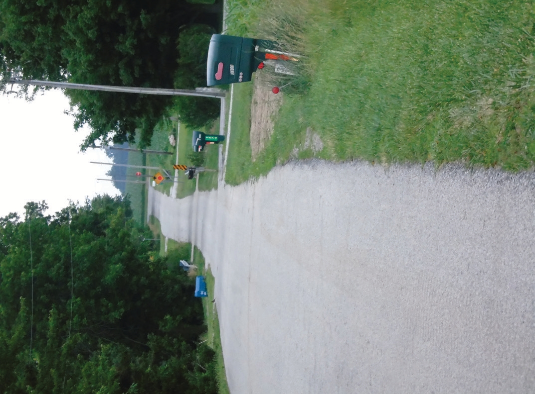 Narrow lane can cause road blocks