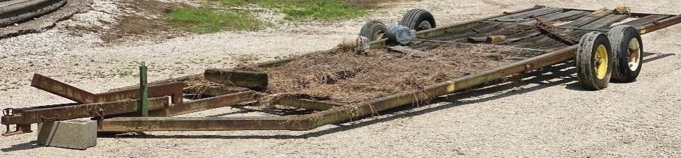 wagon with damaged tires