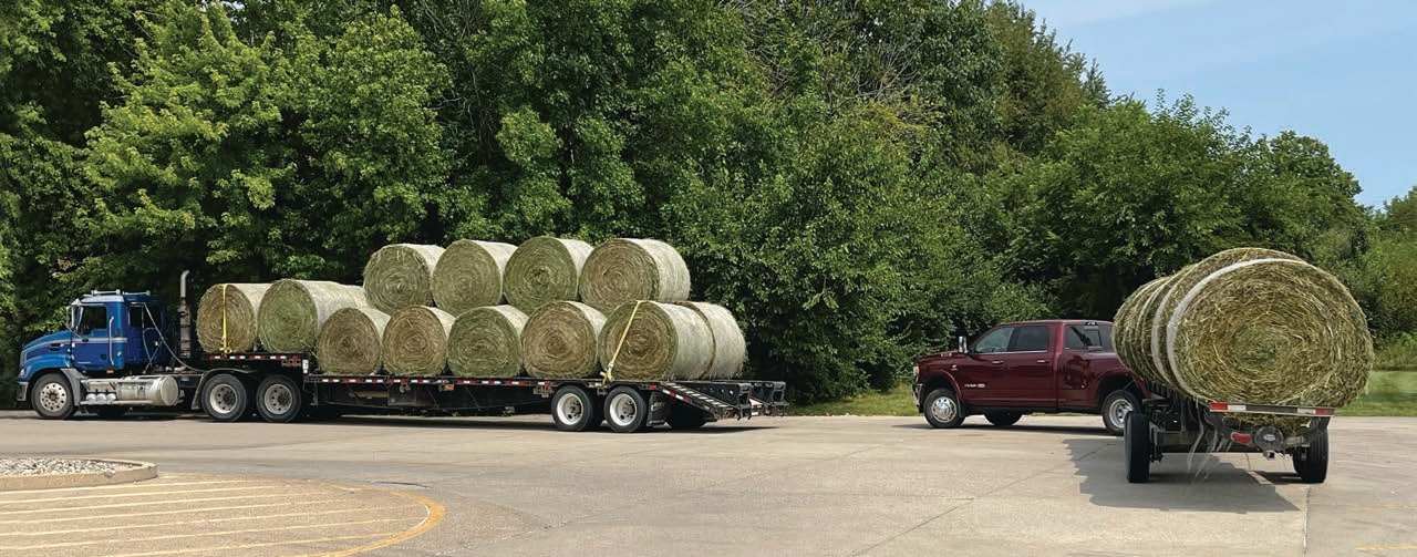Truck with Hay load