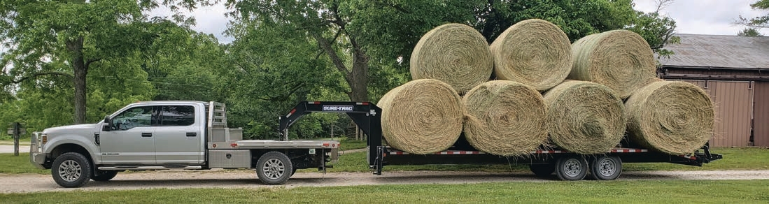 t: The top layer is not secured from moving forward. The operator must add an additional strap — not for securement, but to keep it from rolling forward.