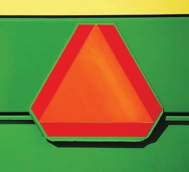 slow-moving vehicle sign